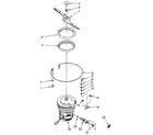 Kenmore 6651778582 heater, pump and lower sprayarm diagram