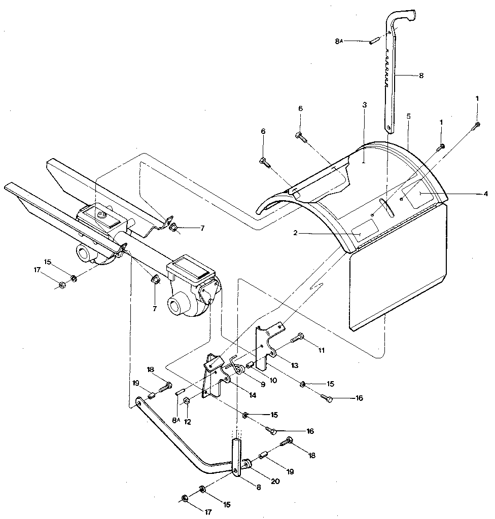 TINE HOOD, DEPTH REGULATOR, AND DRAG BAR