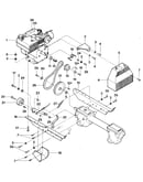 Engine, engine brackets, and forward drive mechanism