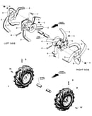 Bolo tines, wheels