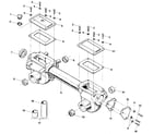 Craftsman 98729903 transmission housing, covers, seals, gaskets, and plug diagram