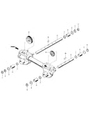 Wheel shaft & tiller shaft assemblies
