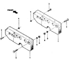 Troybilt TUFFY SERIAL #XD0100 & UP frame weight kit (part no. 55067) diagram