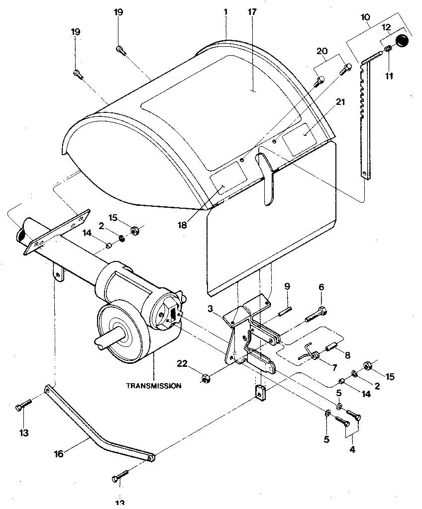HOOD, BRACKET & DEPTH REGULATOR