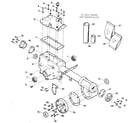Troybilt ECONO HORSE #E9434 AND UP transmission housing, covers, seals, gaskets & plugs diagram