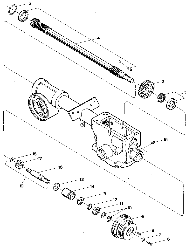 DRIVE SHAFT & INPUT PINION SHAFT