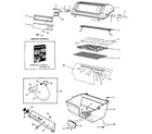 Kenmore 2581049590 grill and burner section diagram