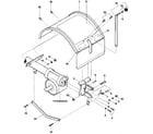 Troybilt JUNIOR SERIAL #M74690 AND UP hood, bracket & depth regulator diagram