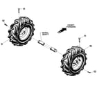 Troybilt JUNIOR SERIAL #M74690 AND UP wheels diagram