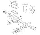 Troybilt JUNIOR SERIAL #M74690 AND UP transmission housing, covers, seals, gaskets & plugs diagram