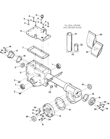 Transmission housing, covers, seals, gaskets & plugs