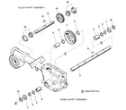 Troybilt JUNIOR SERIAL #M74690 AND UP wheel shaft & tiller shaft assemblies diagram