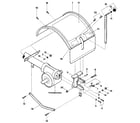 Troybilt PONY SERIAL #S20312 AND UP hood, bracket & depth regulator diagram