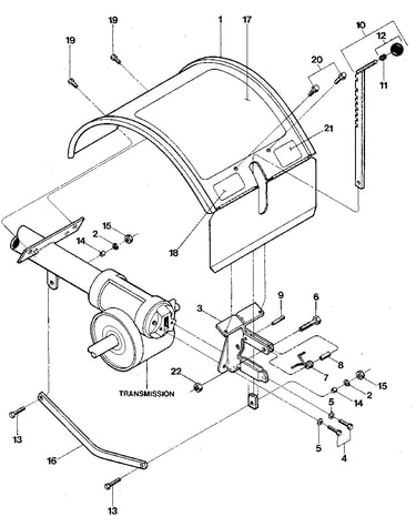 Hood, bracket & depth regulator