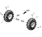 Troybilt PONY SERIAL #S20312 AND UP wheels diagram