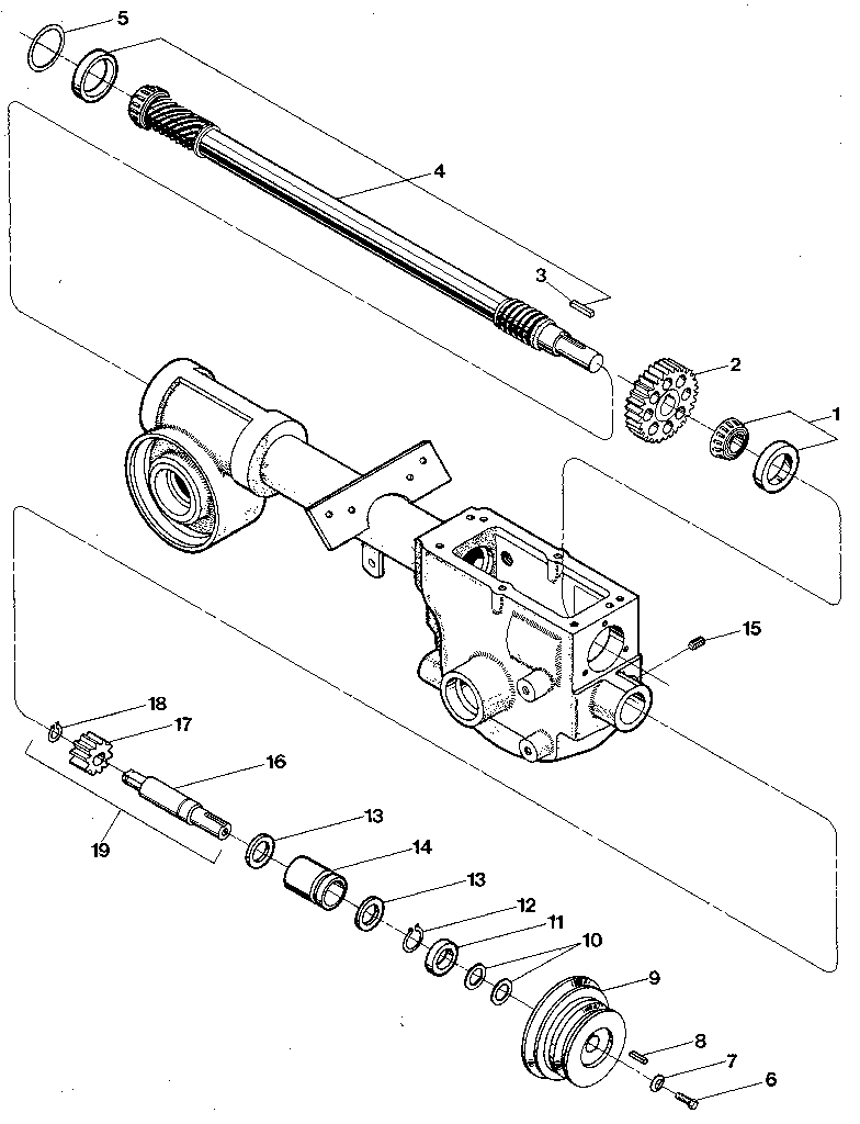 DRIVE, INPUT PINION SHAFT & GEAR ASSM.