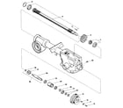 Troybilt PONY SERIAL #S20312 AND UP drive, input pinion shaft & gear assm. diagram
