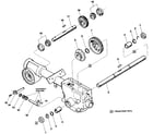Troybilt PONY SERIAL #S20312 AND UP wheel shaft, eccentric shaft & tiller shaft assemblies diagram