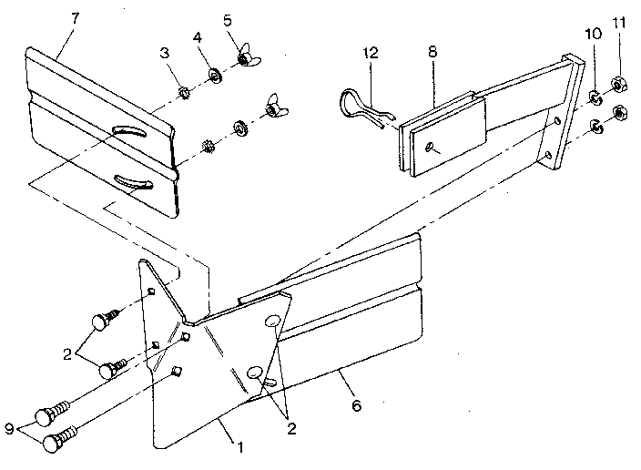 HILLER/FURROWER - PART #1356 (VIEWED FROM FRONT OF TILLER)