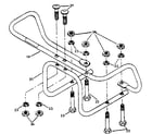 Troybilt PONY SERIAL #S20312 AND UP bumper attachment - part #1875 diagram