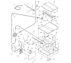 Kenmore 9117378811 broiler and oven burner section diagram