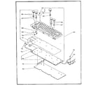Sears 16153209850 keytop & keyboard mechanism diagram