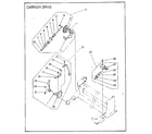 Sears 16153209850 carrier drice & carrier frame mechanism diagram