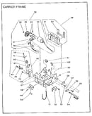 Carrier drive & carrier frame mechanism