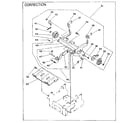 Sears 16153209850 printer head & correction mechanism diagram