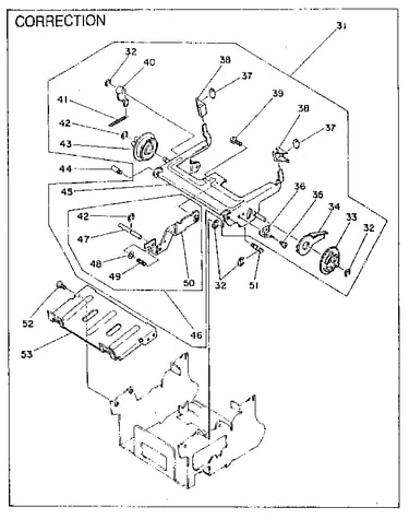 Printer head & correction mechanism