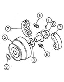 Centrifugal clutch 3/4" & 1" bore