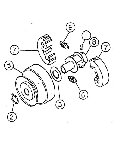 Centrifugal clutch 3/4" & 1" bore