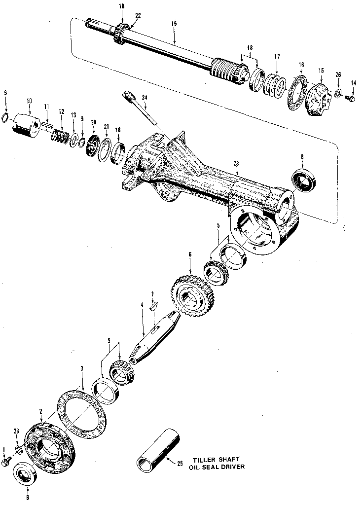 TILLER ATTACHMENT TRANSMISSION ASSEMBLIES (FIGURE 6)