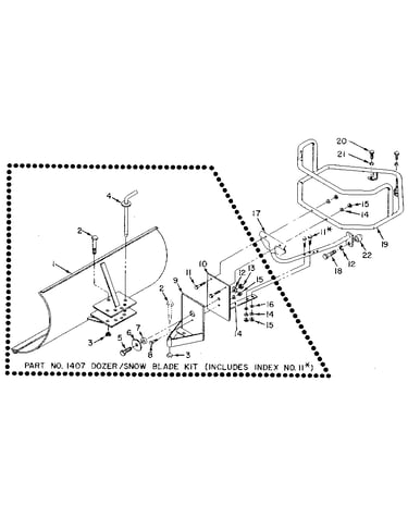 Snow blade assembly