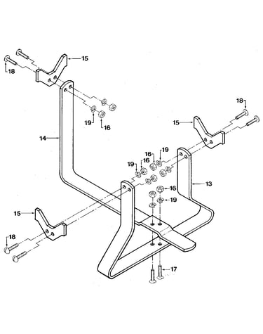 Tine attachment cradle