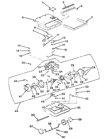 Nozzle and motor assembly