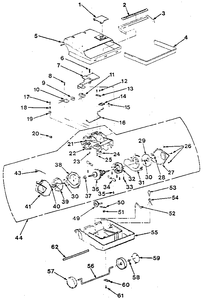 Nozzle and motor assembly