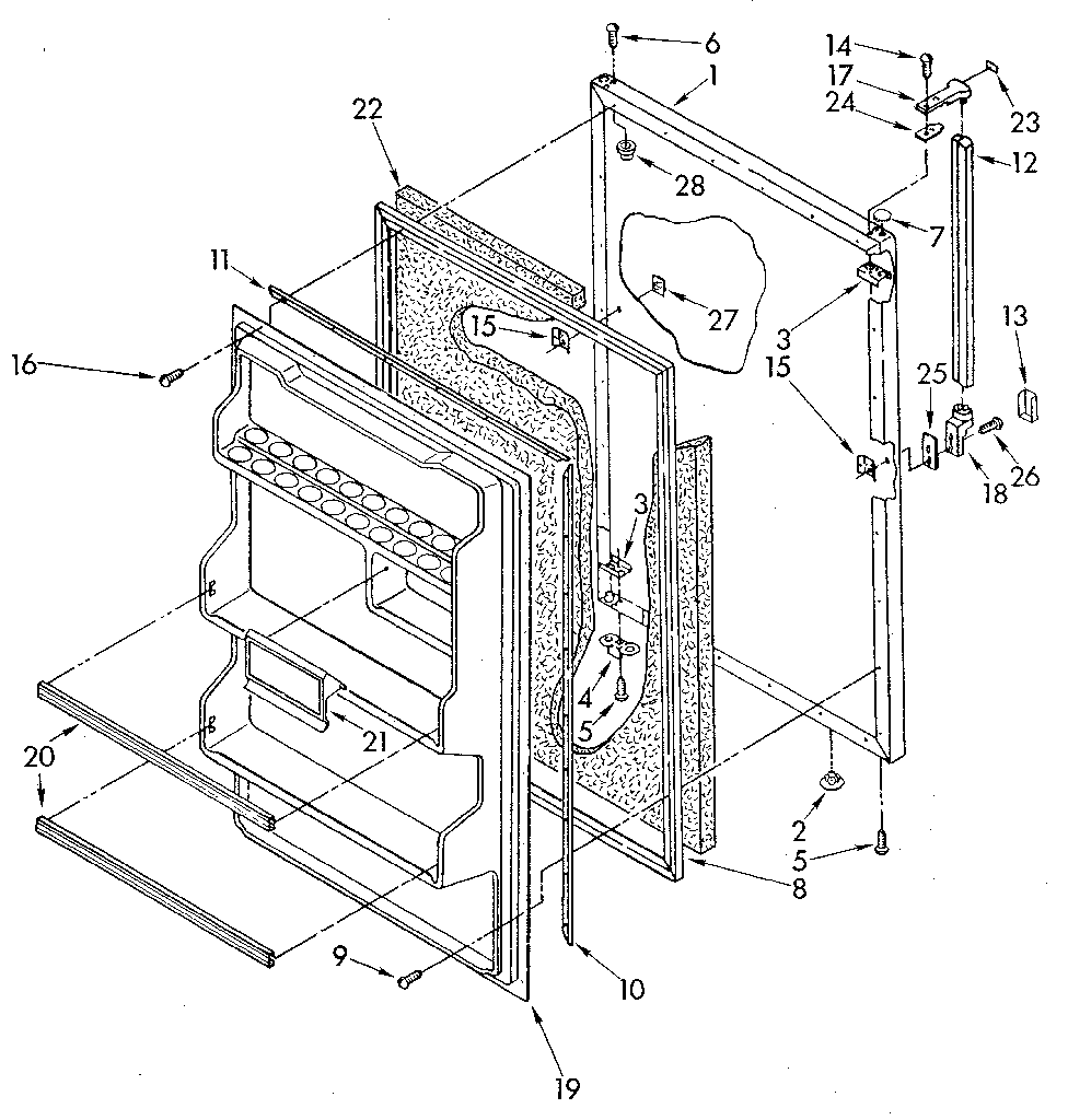 Refrigerator door