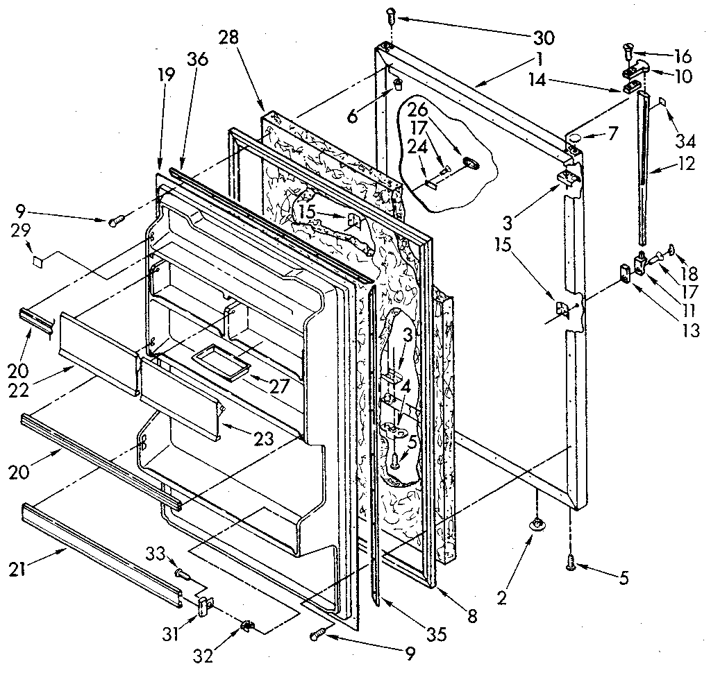 Refrigerator door