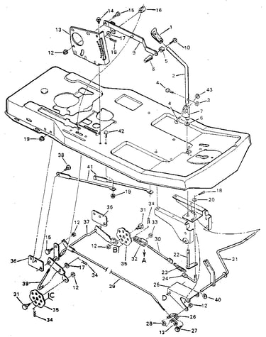 Mower housing suspension