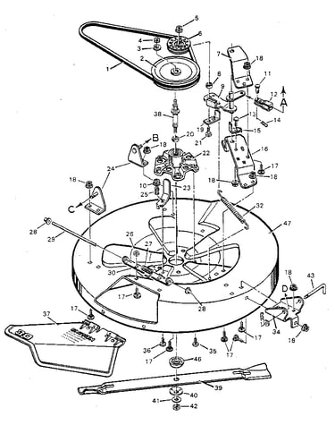 Mower housing bottom half
