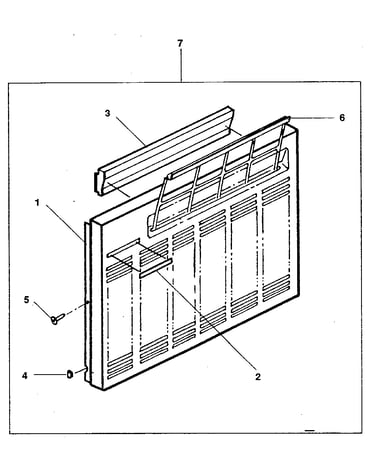 Cabinet and front panel