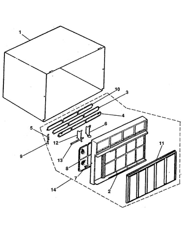 Cabinet and front panel