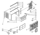 Kenmore 1068760554 cabinet diagram