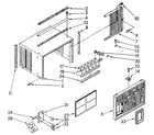 Kenmore 1068760553 cabinet diagram