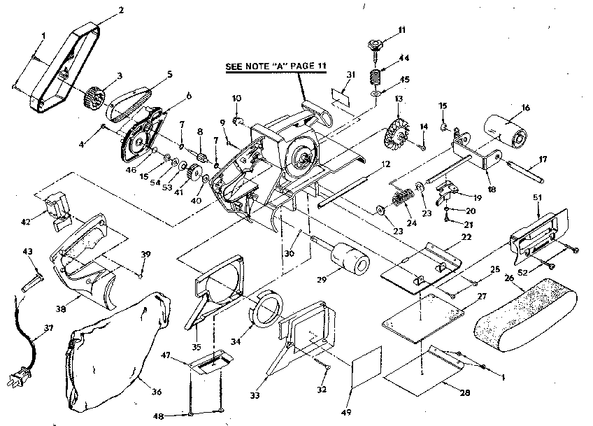 Gear and platen assembly