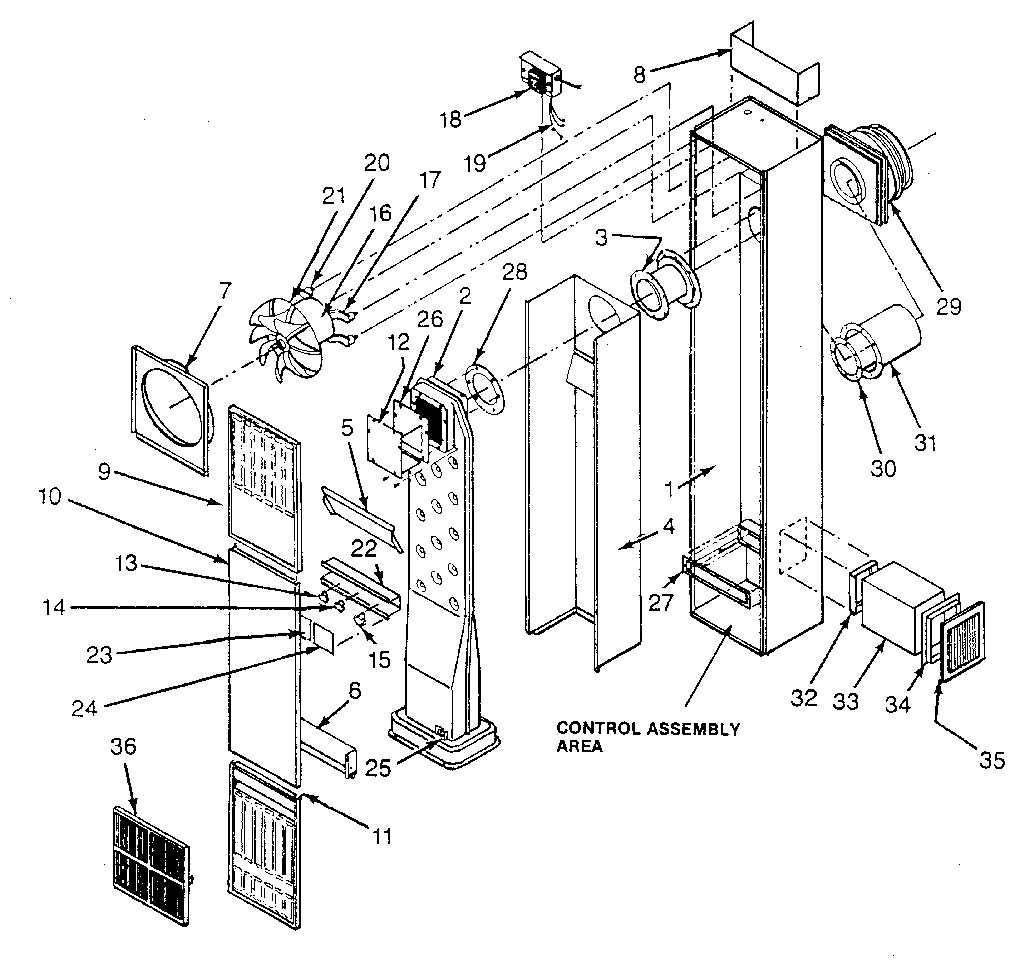 Cabinet and body assembly
