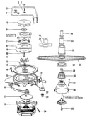 Motor, heater, and spray arm