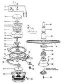 Motor, heater, and spray arm