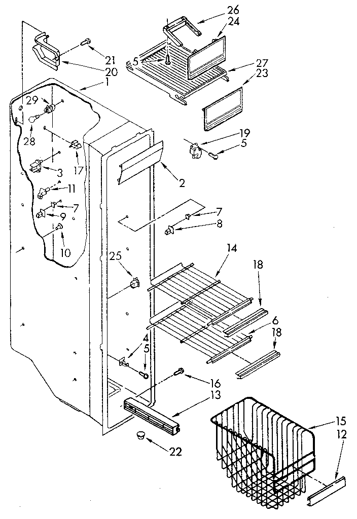 Freezer liner